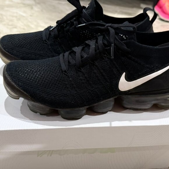 Nike Vapormax Flyknit - Black - Size 11.5 - Picture 1 of 8